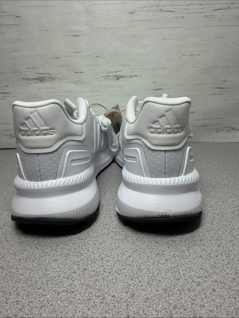 adidas White Mesh Athletic Running Sneakers